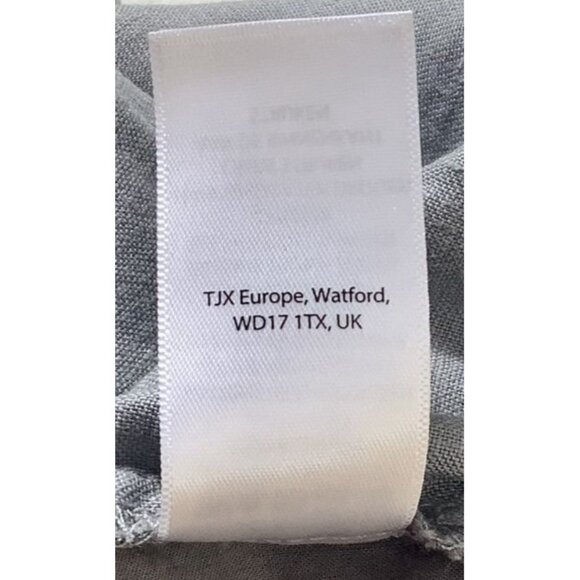 St. Tropez West Women Gray Linen Drawstring Wide-Leg Pants Size M Preppy Coastal - Picture 9 of 9